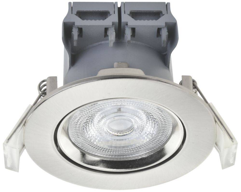 Image of LAP Tilt LED Downlight Brushed Nickel 4.5W 400lm 