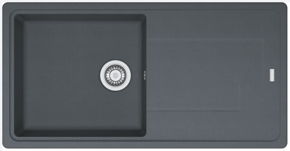 Image of Franke Titan 1 Bowl Composite Kitchen Sink Graphite Reversible 970mm x 500mm 