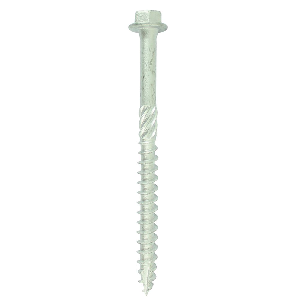 Image of Timco 8150INH Hex Socket Thread-Cutting Timber Screws 8mm x 150mm 10 Pack 