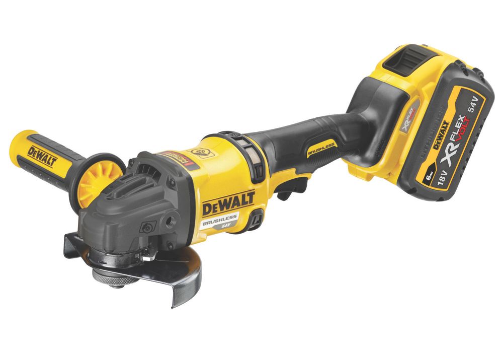 Image of DeWalt DCG418T2-GB 54V 2 x 6.0Ah Li-Ion XR FlexVolt 5" Brushless Cordless Angle Grinder 