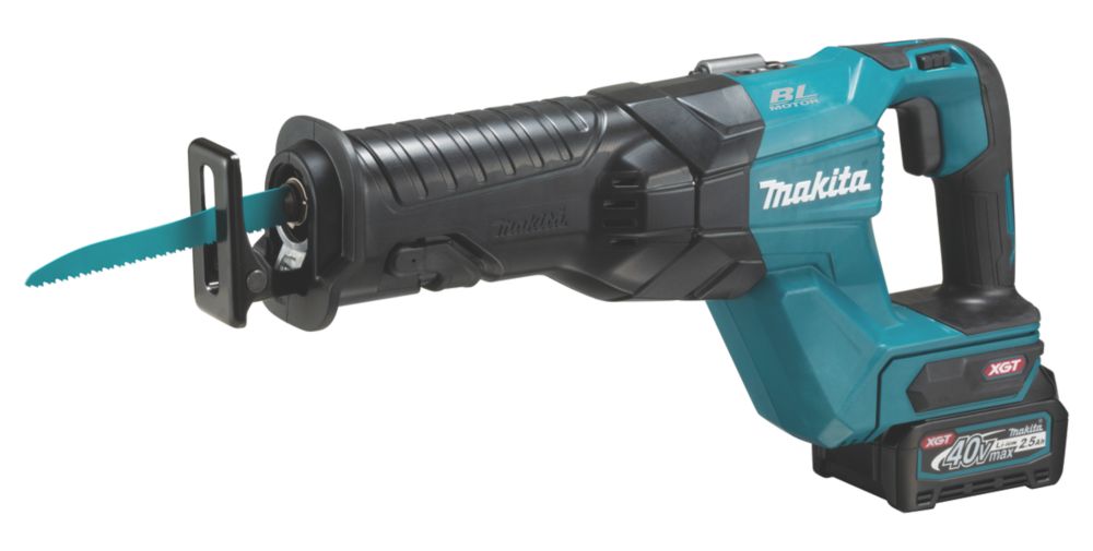 Image of Makita JR001GD202 40V 2 x 2.5Ah Li-Ion XGT Brushless Cordless Reciprocating Saw Kit 
