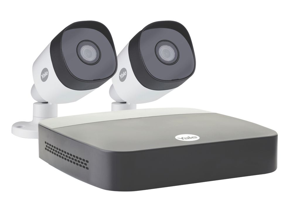 Image of Yale SV-4C-2ABFX-2 1TB 4-Channel 1080p Full HD CCTV DVR Kit & 2 Outdoor Cameras 