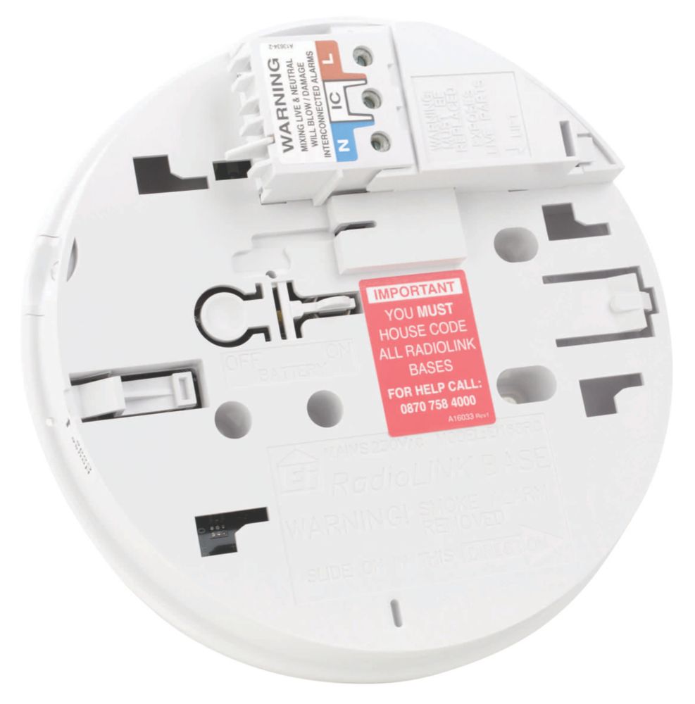 Image of Aico Ei168RC Mains Interlinked RadioLINK Alarm Base 