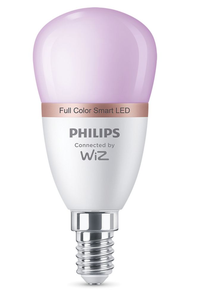 Image of Philips SES Globe RGB & White LED Smart Light Bulb 4.9W 470lm 