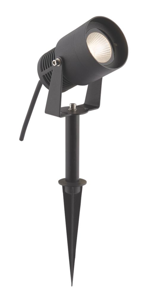 Image of Elite Outdoor LED Spike Light Textured Black 6W 470lm 