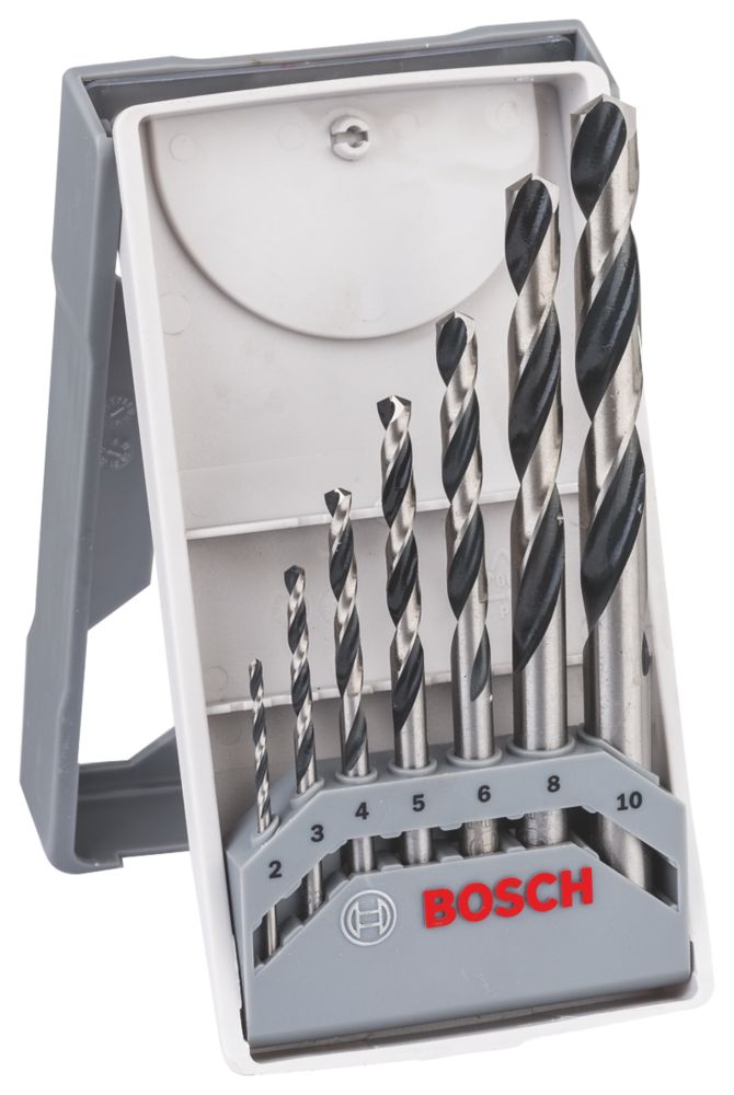 Image of Bosch Straight Shank PointTeQ Drill Bit Set 7 Pieces 