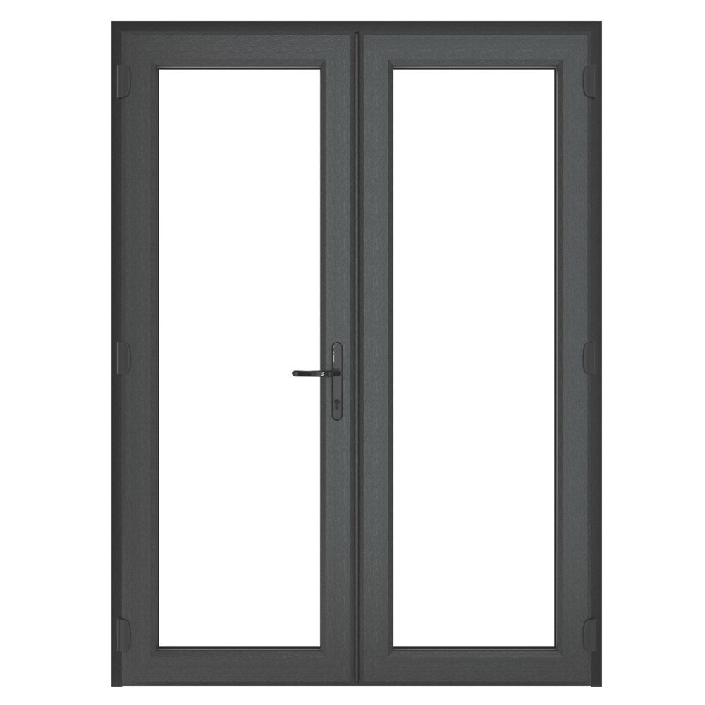 Image of Crystal Anthracite Grey uPVC French Door Set 2055mm x 1490mm 