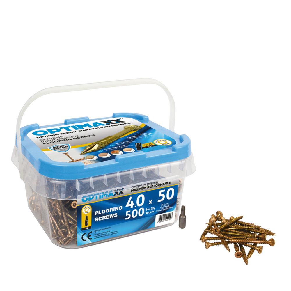 Image of Optimaxx TX Countersunk Flooring Screws 4mm x 50mm 500 Pack 