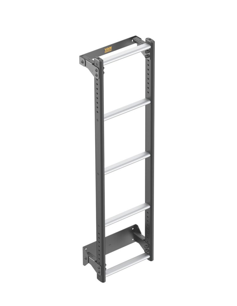 Image of Van Guard Ford Transit 2000-2014 5-Treads ULTI Ladder Rear Door Ladder for H1 1260mm 