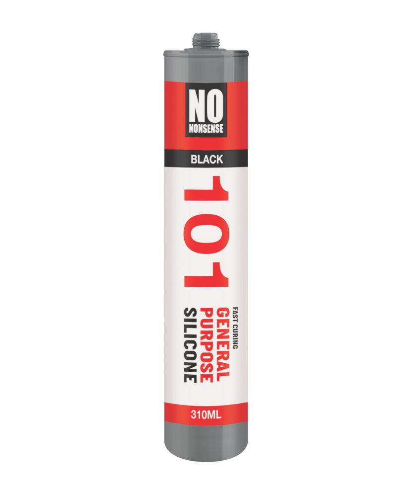 Image of No Nonsense General Purpose Silicone Sealant Black 310ml 
