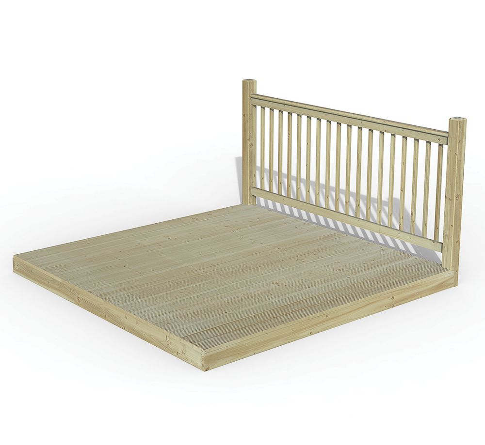 Image of Forest Ultima Decking Kit with 1 x Balustrade 2.4m x 2.4m 