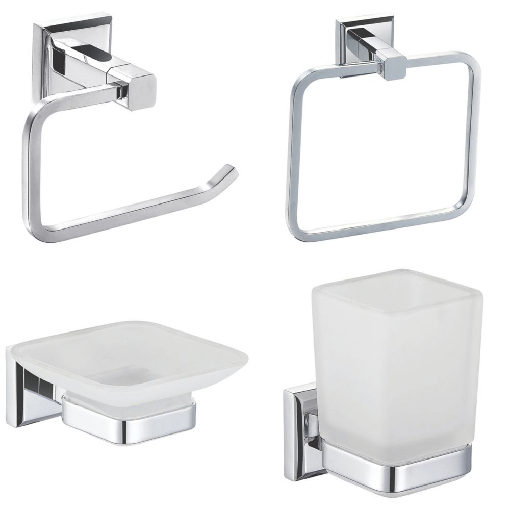 Image of Aqualux Goodwood Shower Room 4 Piece Set 