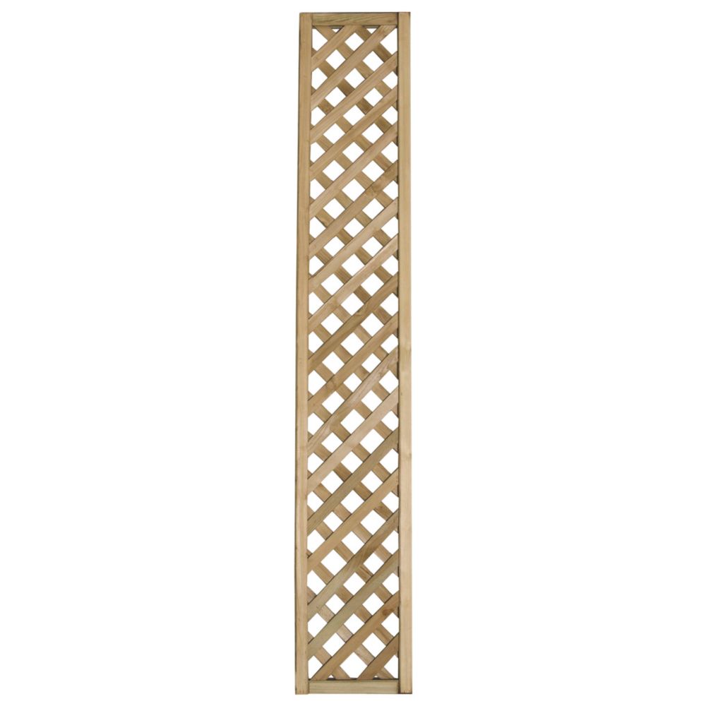 Image of Forest Rosemore Softwood Rectangular Trellis 1' x 6' 4 Pack 