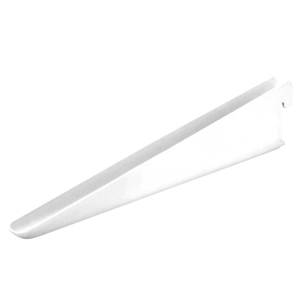 Image of RB UK Bio Coat Antibacterial Twin Slot Shelf Brackets White 220mm x 48mm 10 Pack 