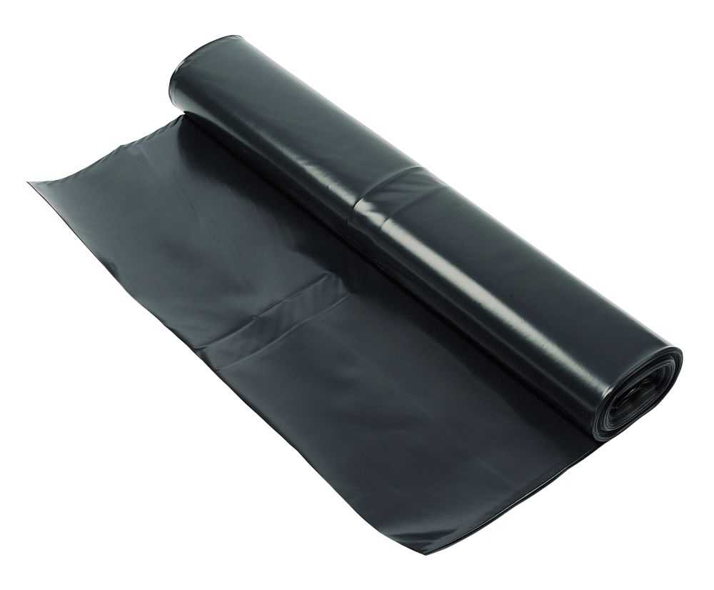 Image of Capital Valley Plastics Ltd Damp-Proof Membrane Black 1000ga 15m x 4m 