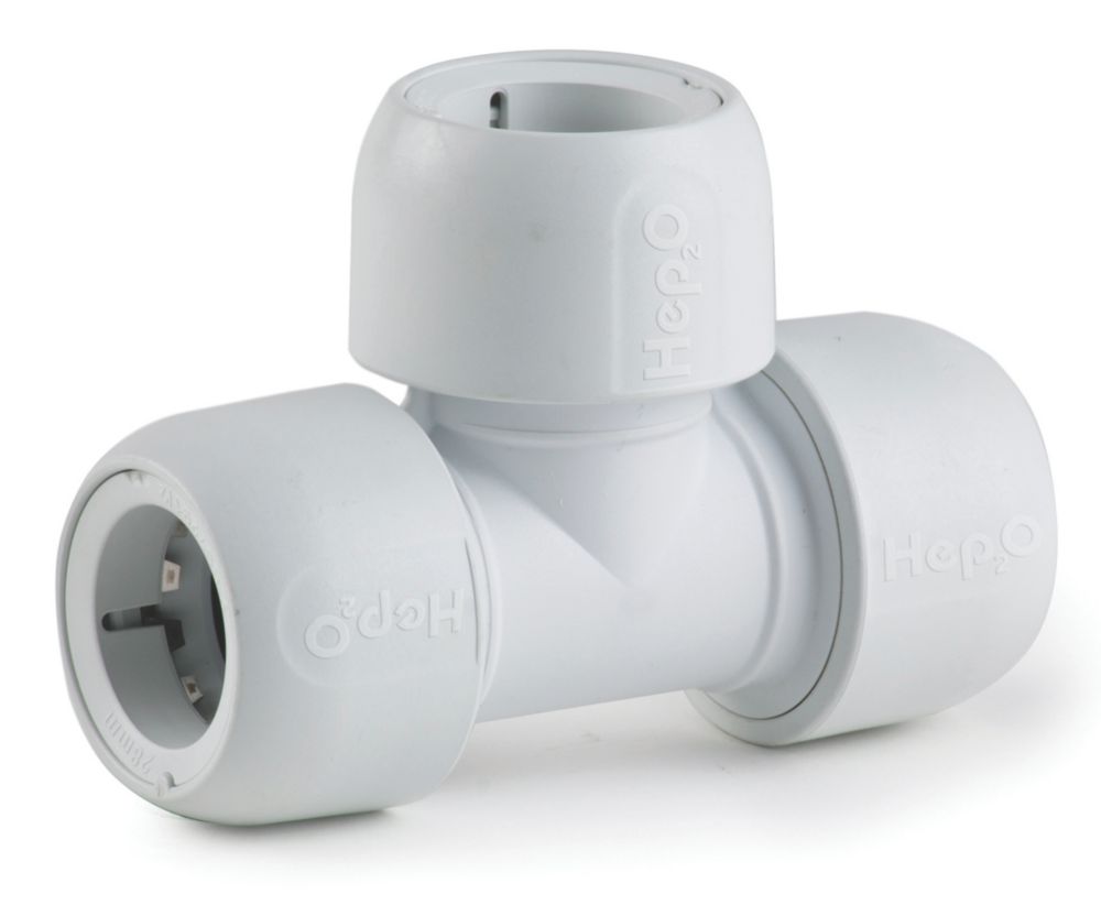 Image of Hep2O Plastic Push-Fit Equal Tee 28mm 