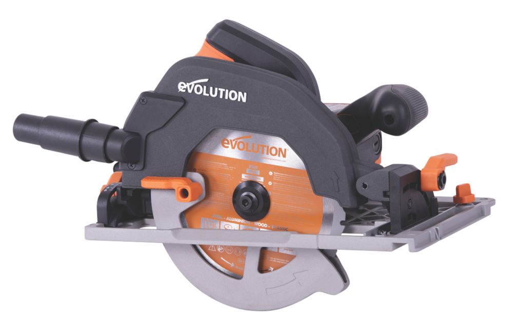 Image of Evolution R185CCSX 1600W 185mm Electric Multi-Material Circular Saw & Track 220-240V 