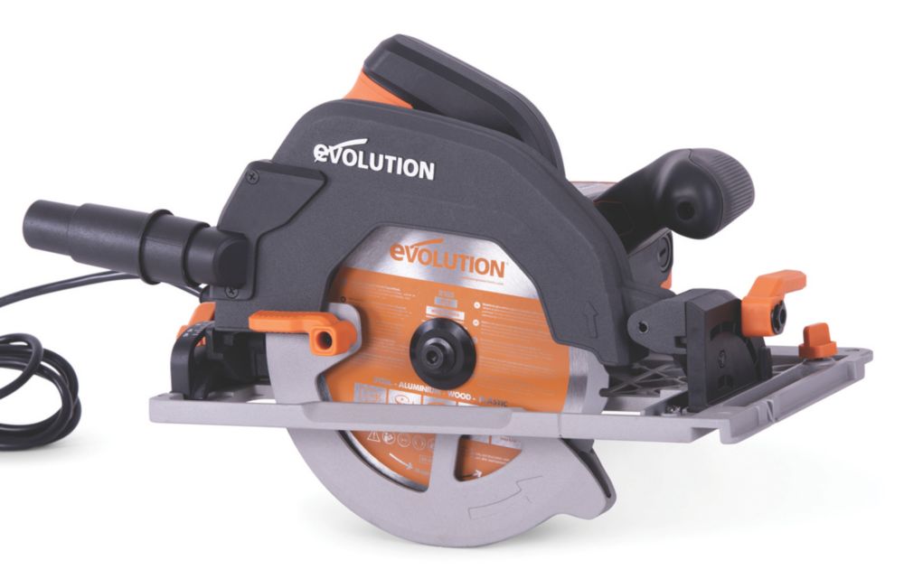 Image of Evolution R185CCSX 1600W 185mm Electric Multi-Material Circular Saw & Track 220-240V 