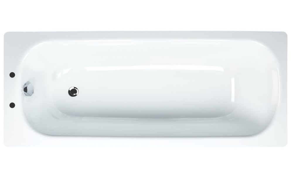 Image of Single-Ended Bath Steel 2 Tap Holes 1700mm 