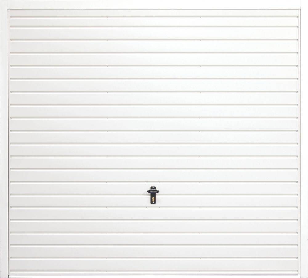 Image of Gliderol Horizontal 7' x 7' Non-Insulated Framed Steel Up & Over Garage Door White 