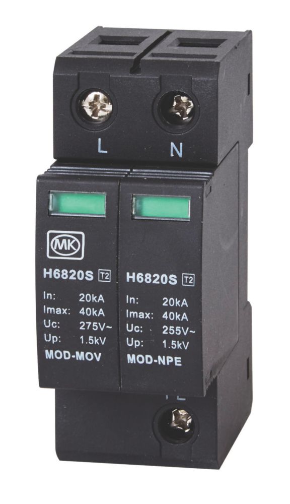 Image of MK Sentry 2-Pole Type 2 Surge Protection Device 40kA 