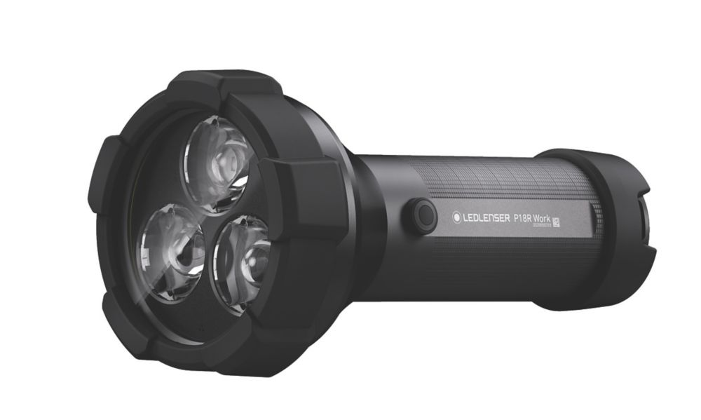 Image of LEDlenser P18R WORK Rechargeable LED Hand Torch Black 30 - 4500lm 