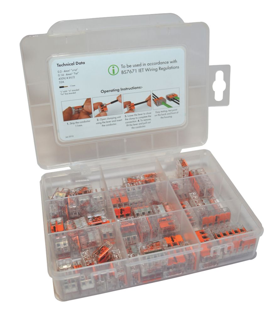 Image of Wago 221 Series Lever Connector Set 85 Pieces 