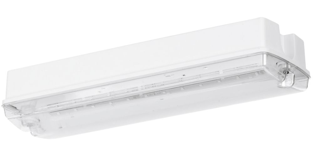 Image of Aurora Indoor & Outdoor Maintained or Non-Maintained Emergency Rectangular LED Brick Bulkhead White 3W 167lm 