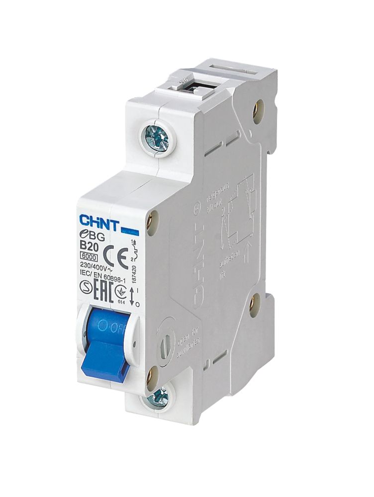 Image of Chint EBG 20A SP Type B MCB 