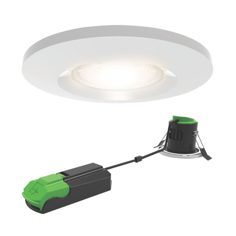 Image of 4lite WIZ Fixed Fire Rated LED Smart Downlight White 9W 670lm 6 Pack 