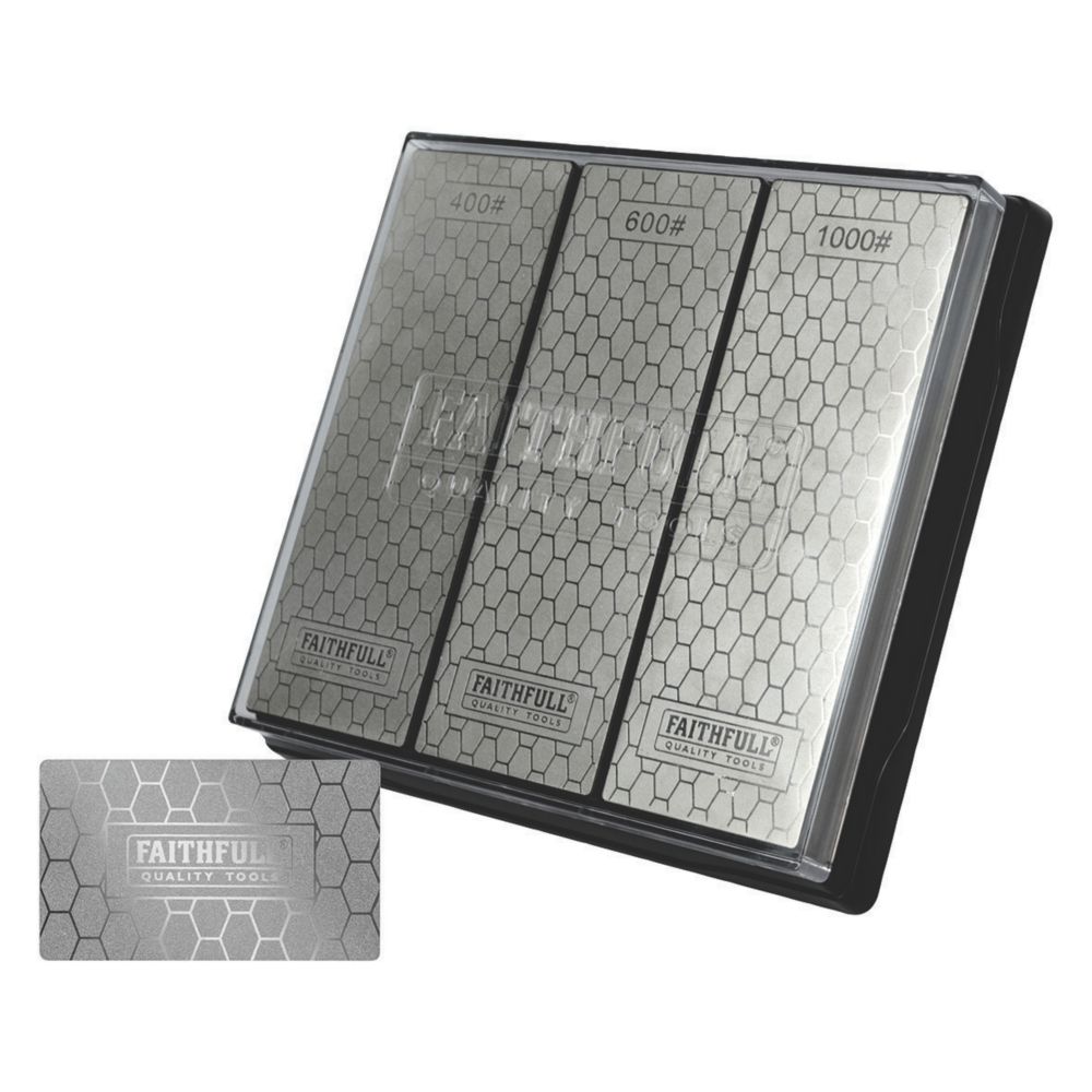 Image of Faithfull Diamond Sharpening Stone Set 