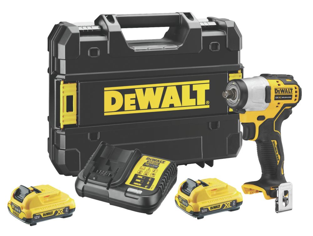 Image of DeWalt DCF902D2-GB 12V 2 x 2.0Ah Li-Ion XR Brushless Cordless Impact Wrench 