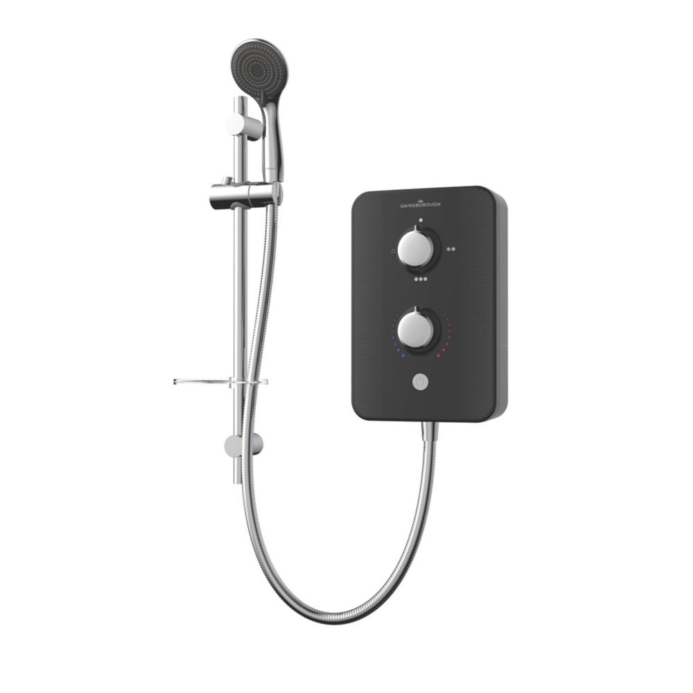 Image of Gainsborough Slim Duo Black 9.5kW Electric Shower 