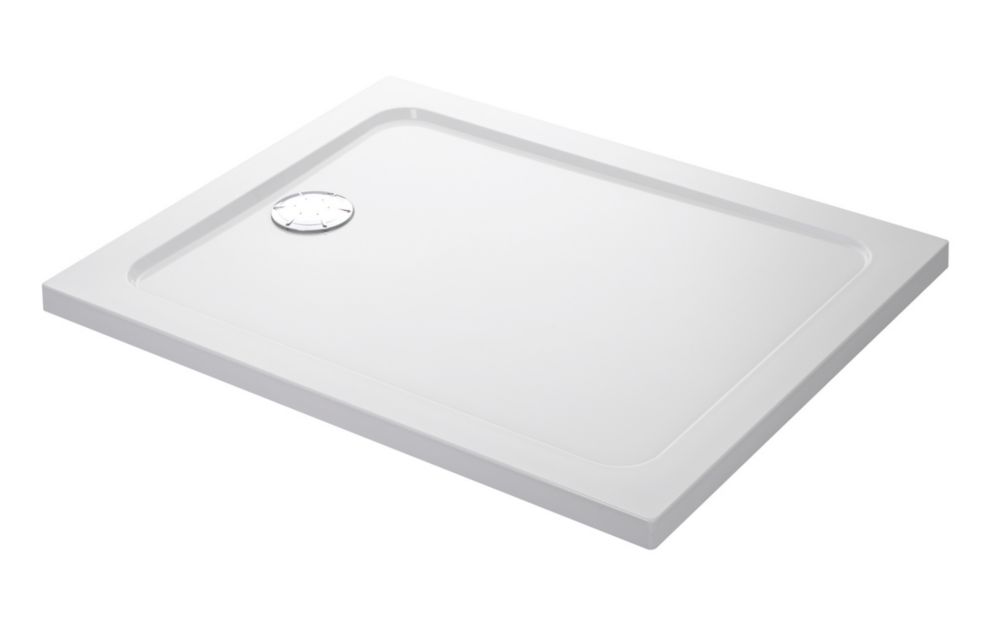 Image of Mira Flight Low Rectangular Shower Tray Gloss White 900mm x 800mm x 40mm 