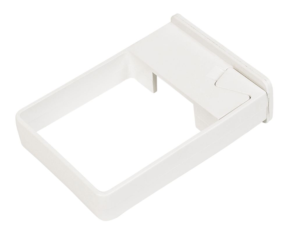 Image of FloPlast Square Line Square Easyfit Clips White 65mm 10 Pack 