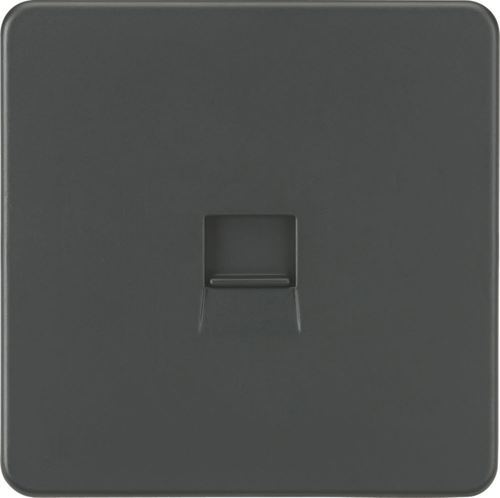 Image of Knightsbridge Slave Telephone Socket Anthracite 