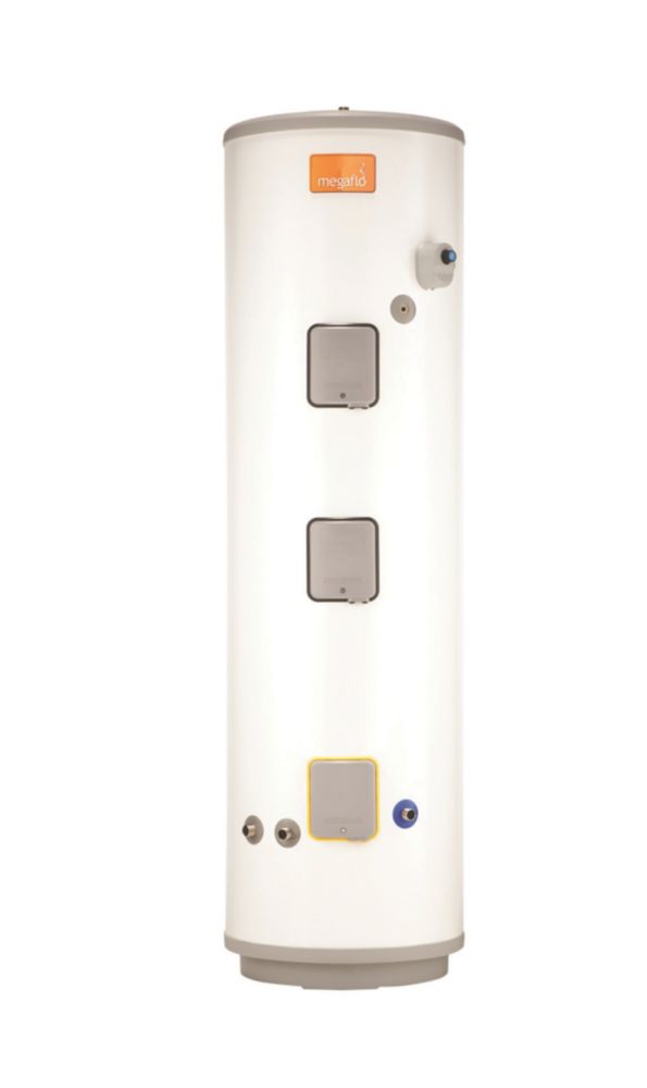 Image of Heatrae Sadia Megaflo Eco Solar 260sdd Direct Unvented Unvented Hot Water Cylinder 260Ltr 2 x 3kW 