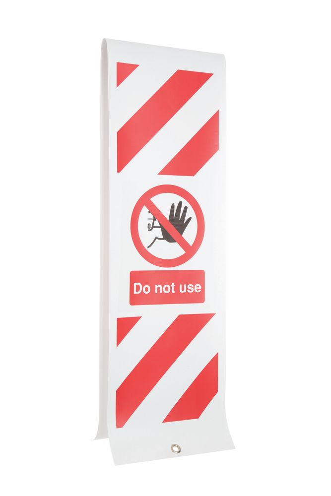 Image of "Do Not Use" Eyelet Sign 1885mm x 300mm 