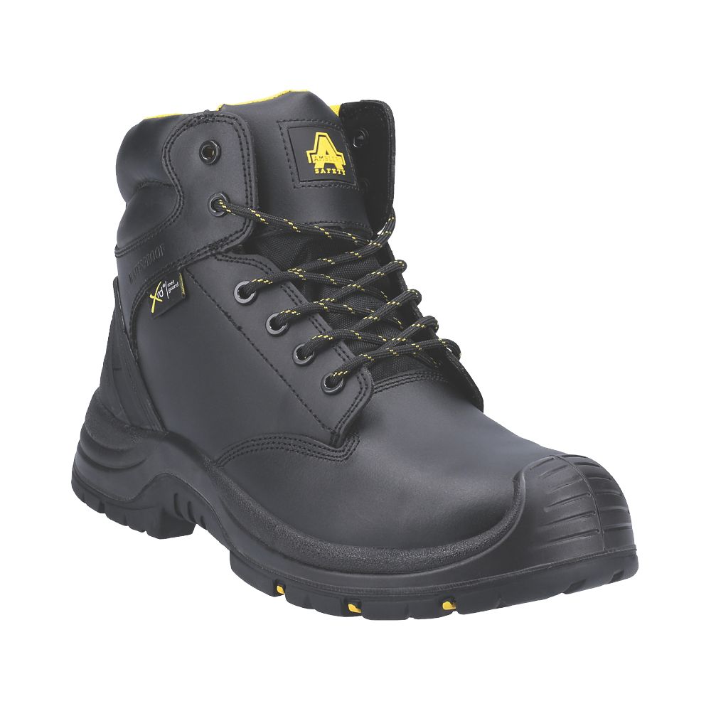 Image of Amblers AS303C Metal Free Safety Boots Black Size 4 