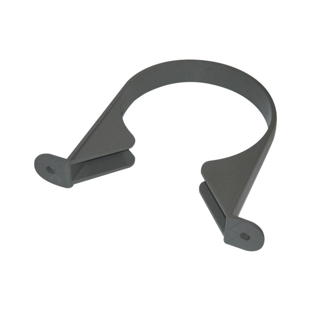 Image of FloPlast Soil Pipe Clip Anthracite Grey 110mm 5 Pack 