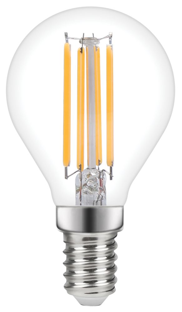Image of LAP SES Mini Globe LED Virtual Filament Light Bulb 470lm 3.4W 