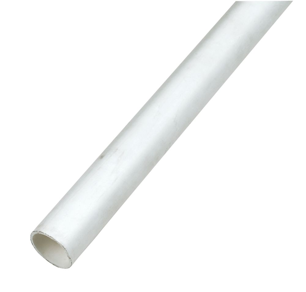 Image of FloPlast Solvent Weld Pipes White 50mm x 3m 4 Pack 