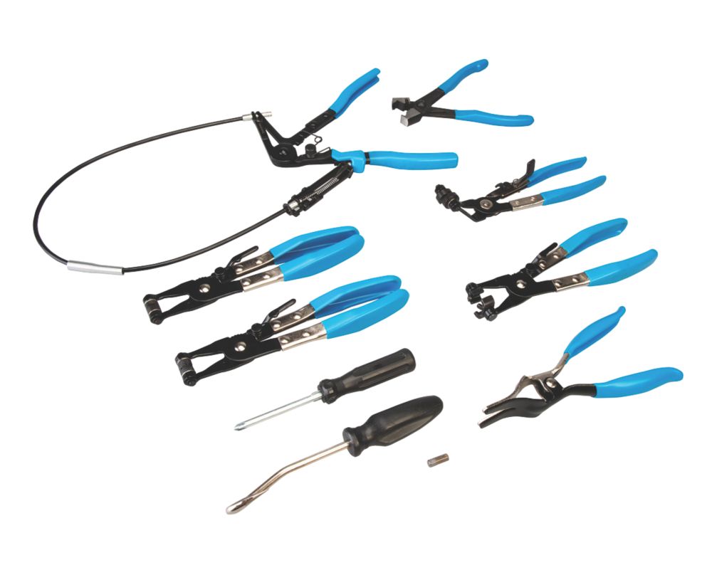 Image of Silverline Hose Clip Removal Tool Set 9 Pcs 