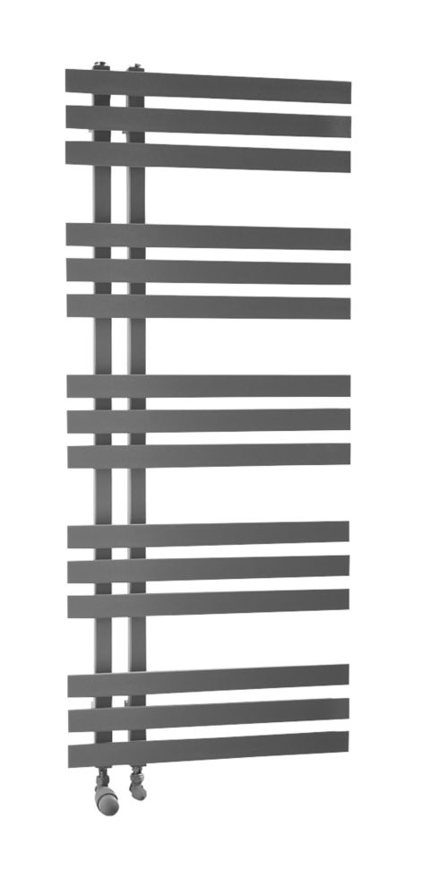 Image of Towelrads Cobham Designer Towel Radiator 1200mm x 500mm Anthracite 1697BTU 