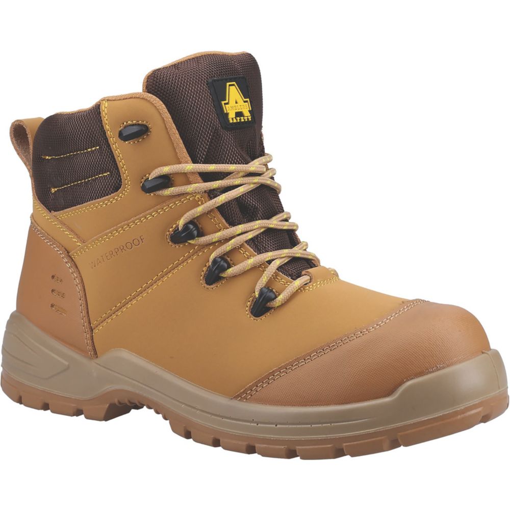 Image of Amblers 308C Metal Free Safety Boots Honey Size 6.5 