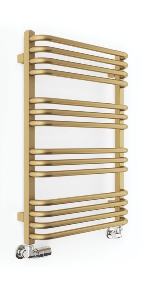 Image of Terma Alex Heated Towel Rail 760m x 500mm Brass 1406BTU 
