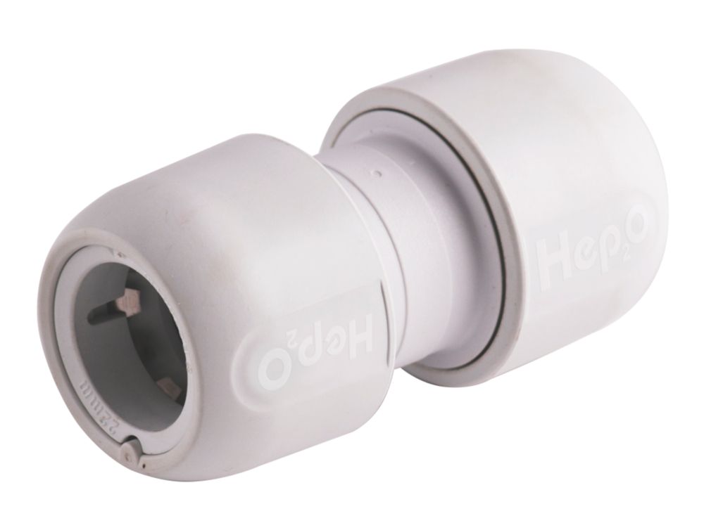 Image of Hep2O Plastic Push-Fit Equal Coupler 28mm 