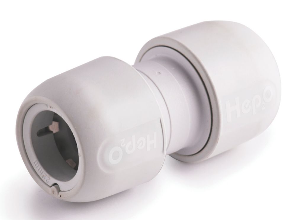 Image of Hep2O Plastic Push-Fit Equal Coupler 28mm 