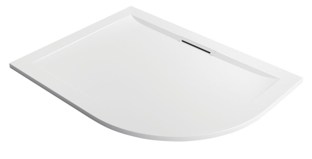 Image of Mira Flight Level Offset Quadrant Shower Tray LH White 1200mm x 900mm x 25mm 