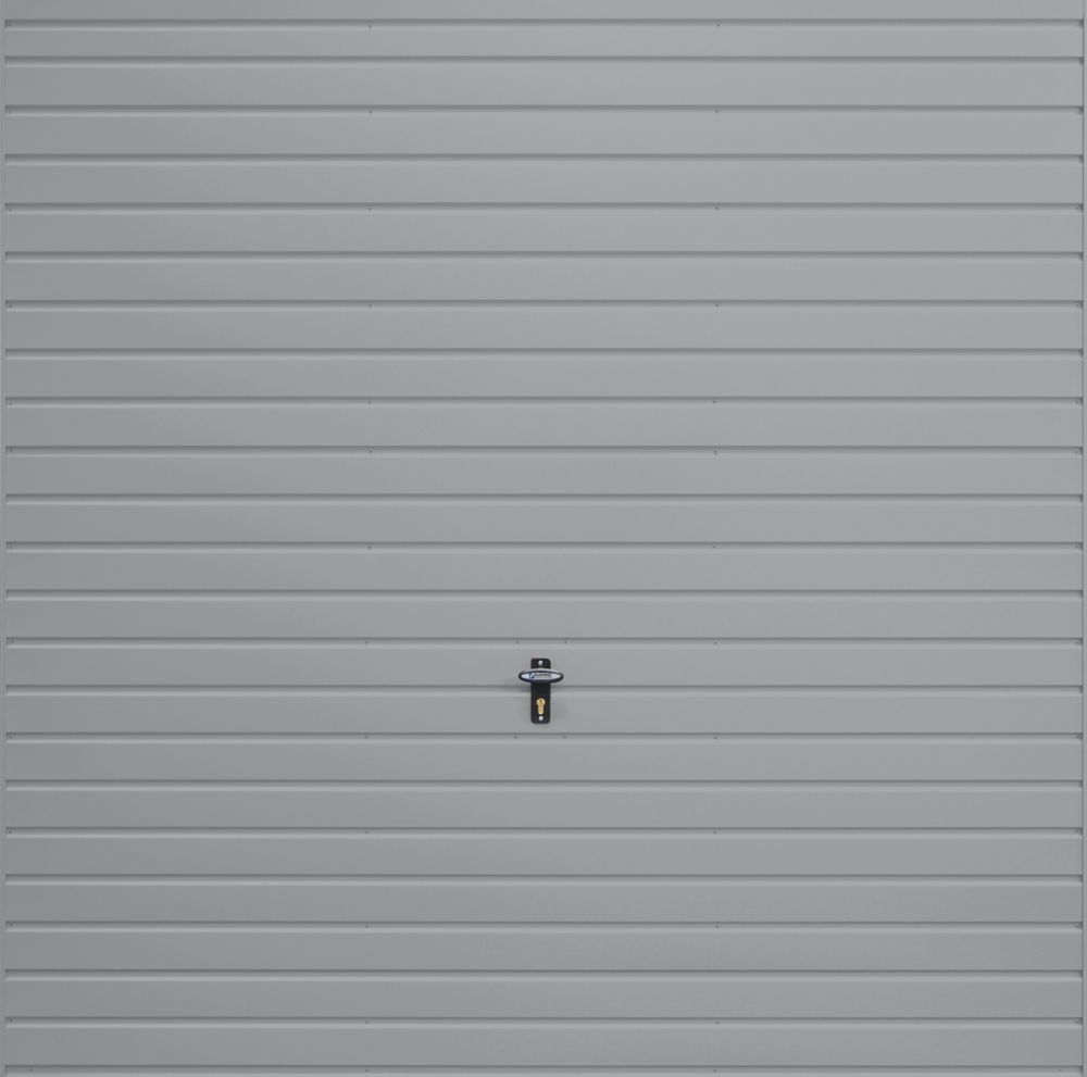 Image of Gliderol Horizontal 7' 6" x 7' Non-Insulated Framed Steel Up & Over Garage Door Light Grey 